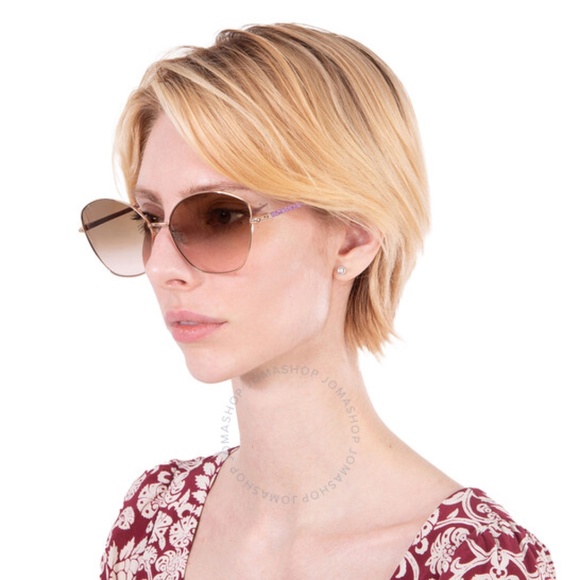 JIMMY CHOO MARILIA/G/SK Gold Nude Glitter Sunglasses main image 3
